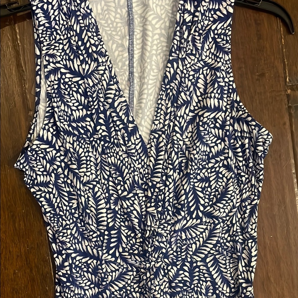Tommy Bahama Blue and White Maxi Dress - Picture 2 of 4